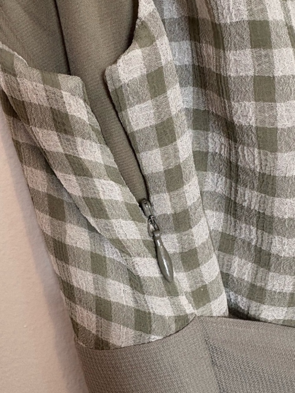 Mac & Jac Green Gingham Cottagecore Dress with Ribbon Tie Waist - Picture 6 of 13